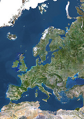 Europe - Satellite image - PlanetObserver